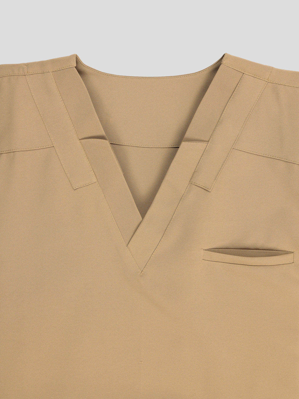 Splet premium scrub top for doctors - Sand Skin - V-neck collar detail