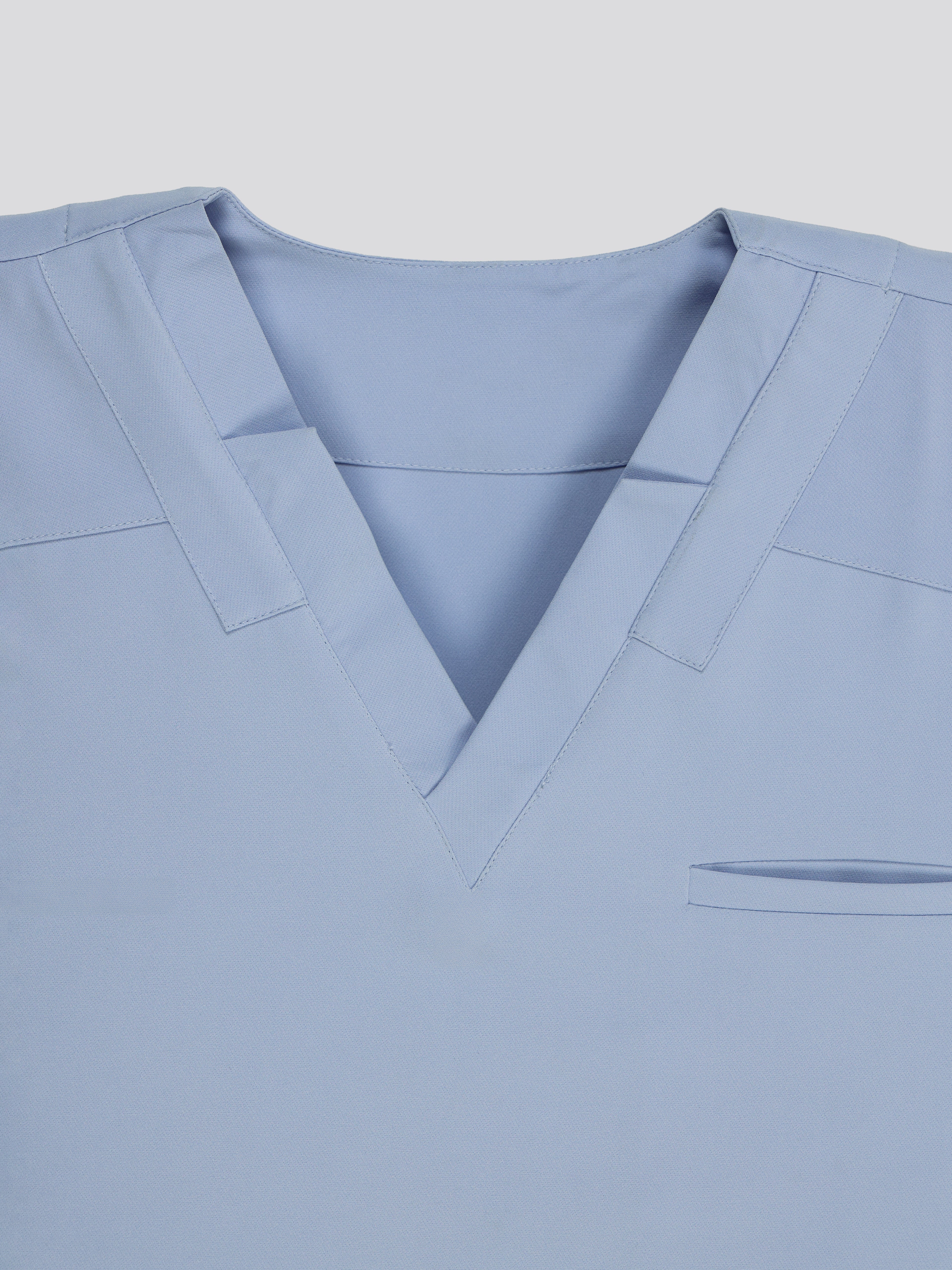 Splet premium scrub top for doctors - Soft Cloud - V-neck collar detail