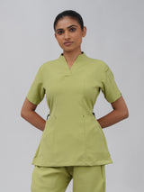 Sqwish premium scrub top for doctors - Cactus Candy - front view