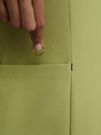Sqwish premium scrub top for doctors - Cactus Candy - ring loop - functional pocket