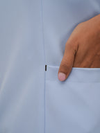 Sqwish premium scrub top for doctors - Soft Cloud - functional front pocket