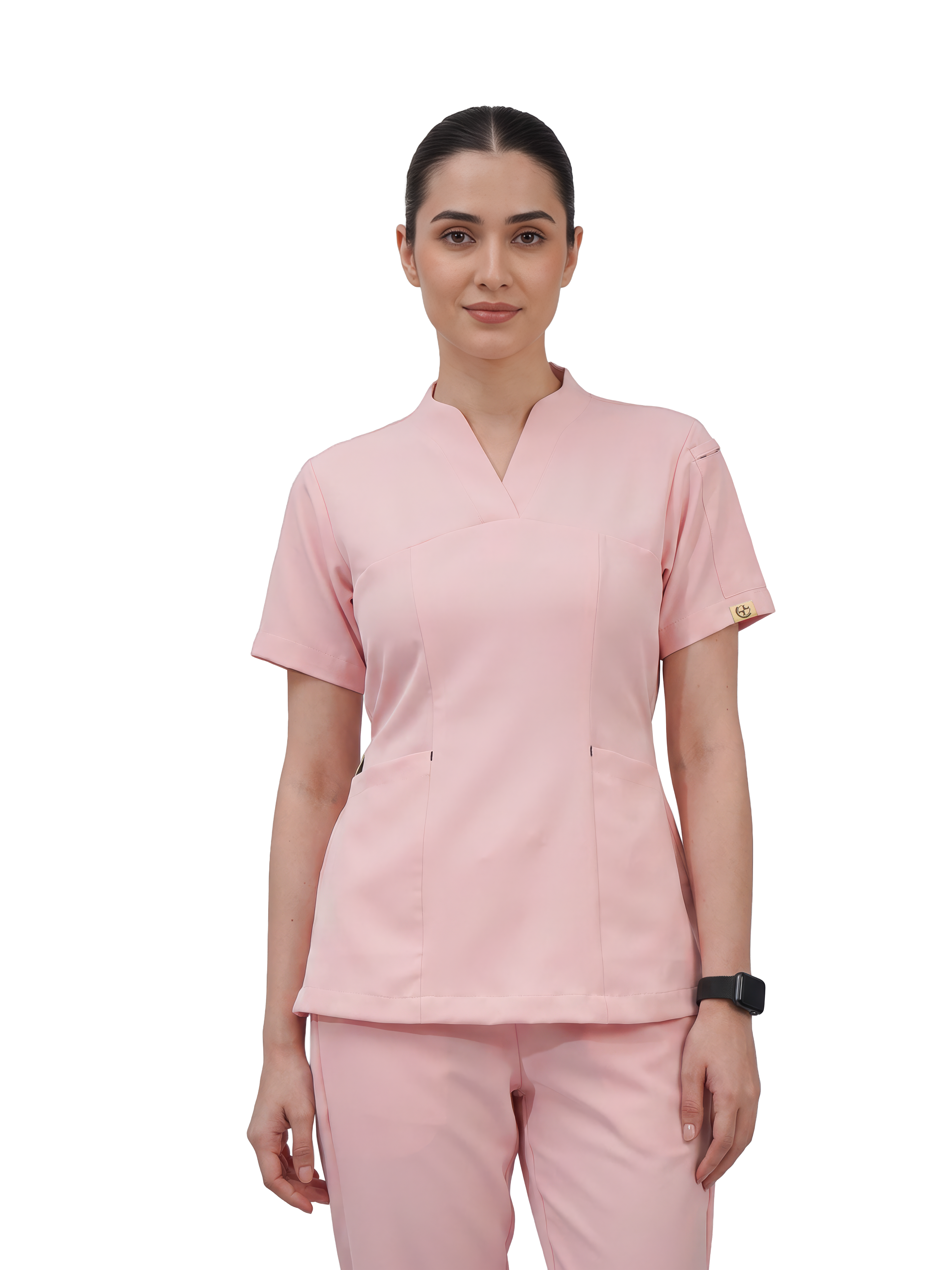 Sqwish premium scrub top for doctors - Unicorn Wing - front view