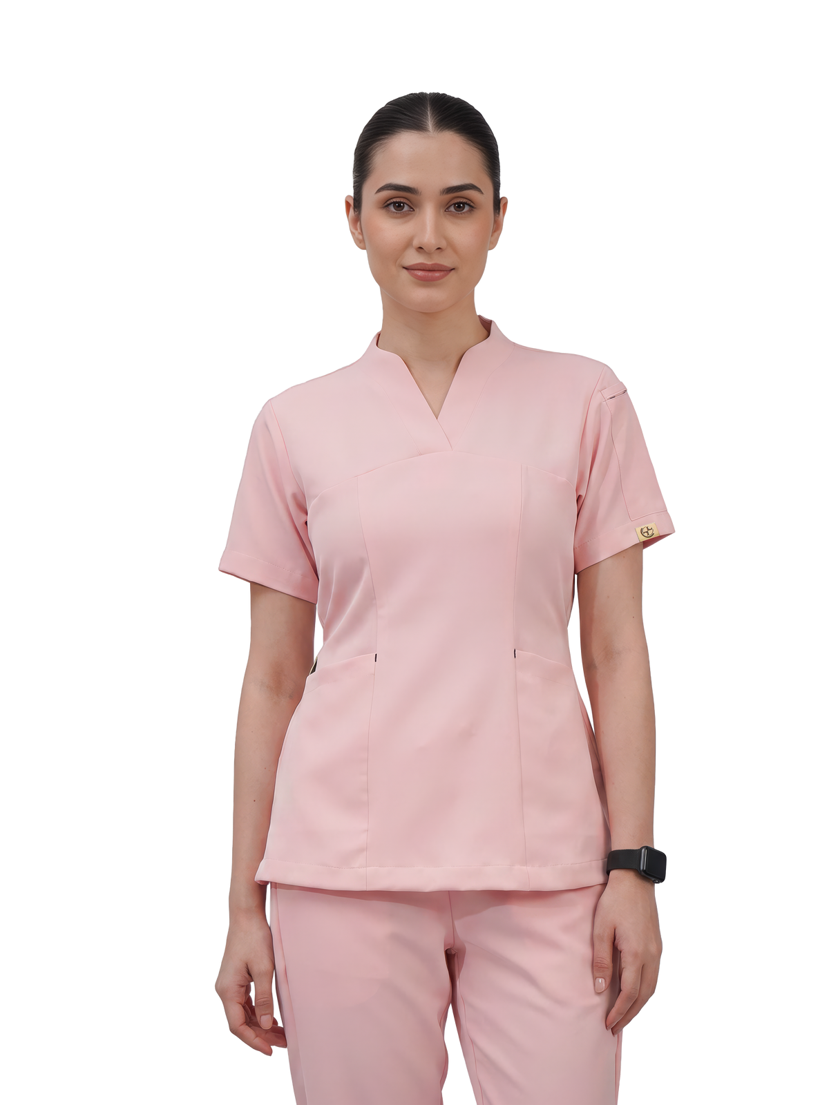 Sqwish premium scrub top for doctors - Unicorn Wing - front view