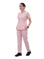 Sqwish premium scrub top for doctors - Unicorn Wing - worn on model